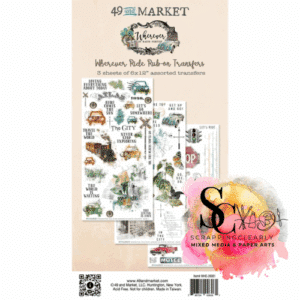 49 And Market Wherever Ride  Rub-on Transfer Set