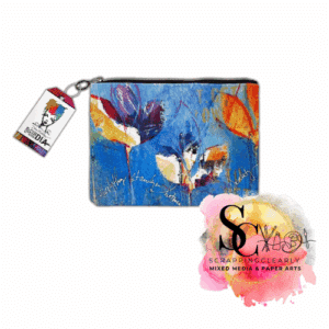 Dina Wakley Media Printed Pouch 7"X9"