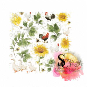 49 and Market Countryside Rub-On Transfer Sheet 12"X12" 1/Sheet