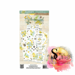 49 And Market Botanical Buzz Rub-on Transfer Set