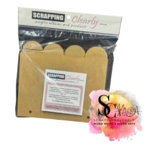 Scrapping clearly Acrylic Albums - Small Scallop