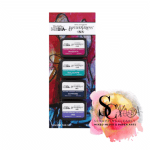 Spellbinders BetterPress Ink Mini Set 4/Pkg - By Dina Wakley Happy