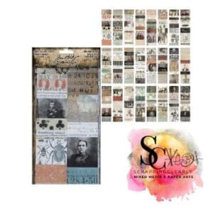 Tim Holtz Idea-Ology Collage Strips Large - Halloween
