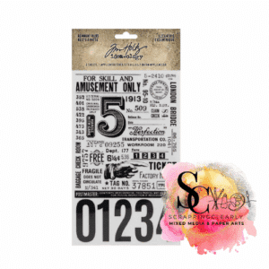 Idea-Ology Remnant Rubs Rub-Ons - Eccentric 4.75"X7.75" 2/Pkg