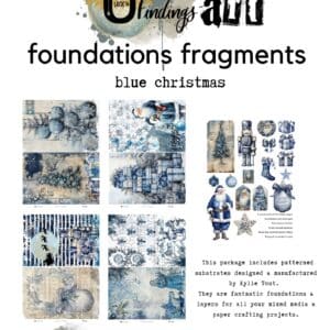 LUCKYfindings Foundations Fragments-  Blue Christmas