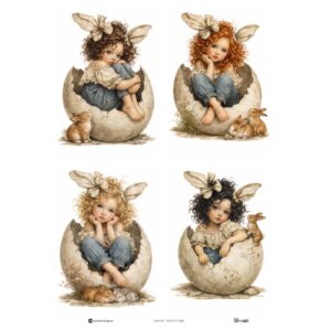 LUCKYfindings quartlets imagery Sheet -easter hatchlings