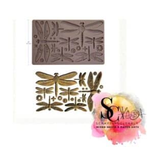 Finnabair Decor Moulds 5"X8"X8mm - machine dragonflies