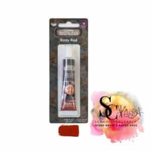 Finnabair Art Alchemy Metallique Wax .68 Fluid Ounce - Rusty Red