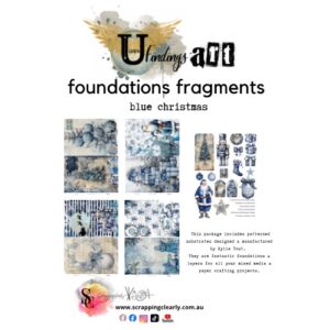 LUCKYfindings Foundations Fragments-  Blue Christmas