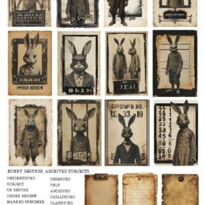 LUCKYfindings Little Stories Series 02 - Bunny Records Archived Subjects 1-12