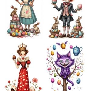 LUCKYfindings quartlets imagery Sheet - the curious egg affair