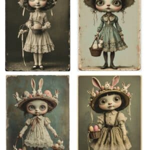 LUCKYfindings quartlets imagery Sheet -easterlings