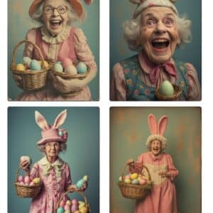 LUCKYfindings quartlets imagery Sheet - nanna egghunt