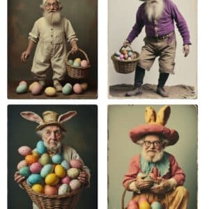 LUCKYfindings quartlets imagery Sheet -easter wayfarers
