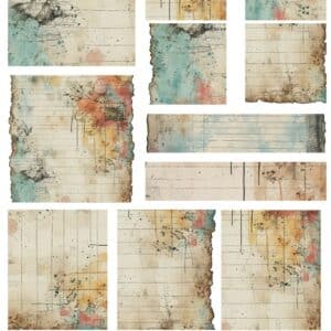 LUCKYfindings groundworks imagery Sheet - worn ledger