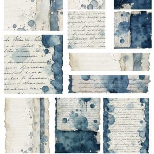LUCKYfindings groundworks imagery Sheet - midnight wash