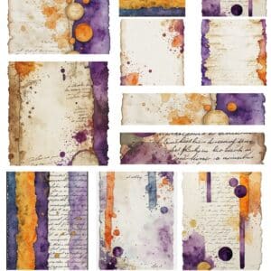 LUCKYfindings groundworks imagery Sheet - spice plum