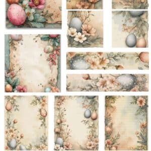 LUCKYfindings groundworks imagery Sheet - speckled eggs