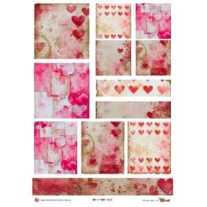 LUCKYfindings groundworks imagery Sheet - kisses and ink