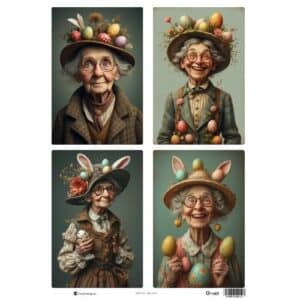 LUCKYfindings quartlets imagery Sheet -easter matron