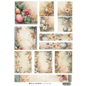 LUCKYfindings groundworks imagery Sheet - speckled eggs