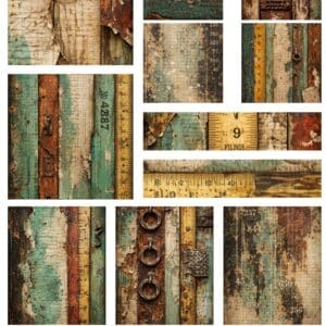 LUCKYfindings groundworks imagery Sheet -weathered archives