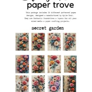 LUCKYfindings paper trove - secret garden
