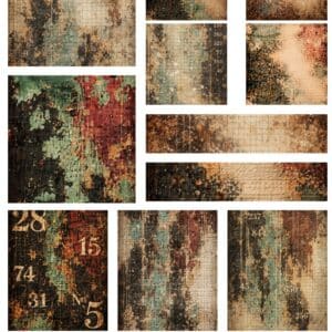 LUCKYfindings groundworks imagery Sheet - weathered archives