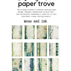 LUCKYfindings paper trove - moss and ink