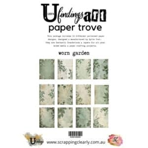 LUCKYfindings paper trove - worn garden