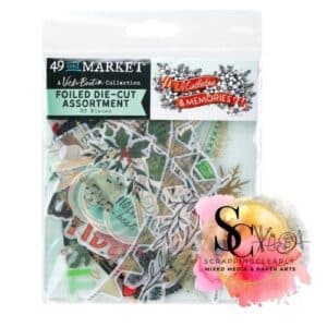 49 And Market Mistletoe & Memories foiled Die-Cut Assortment - 83 pcs