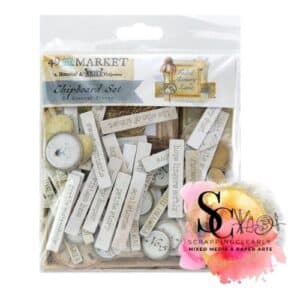 49 and Market Faded Memory Lane - Chipboard Set