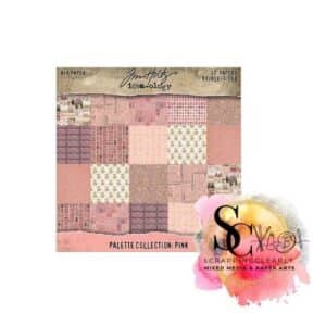 Idea-ology Tim Holtz 8 x 8 Paper Pack - Palette Collection Pink