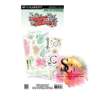 49 And Market Mistletoe & Memories Rub-on Transfer