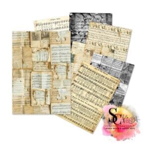 Ciao Bella Music Sheet A5 Tissue Paper Set (24pcs)