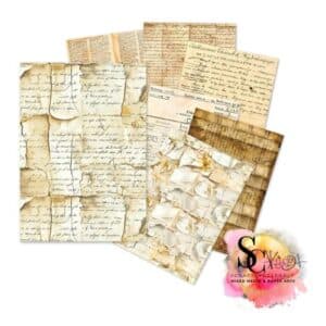 Ciao Bella Vintage Manuscripts A5 Tissue Paper Set (24pcs)