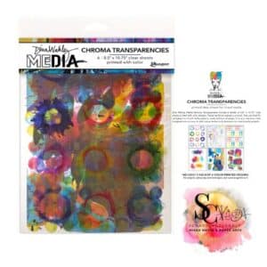 Ranger Ink Dina Wakley Media Transparencies - Painted Elements