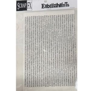 Scrap FX Rice Paper Words