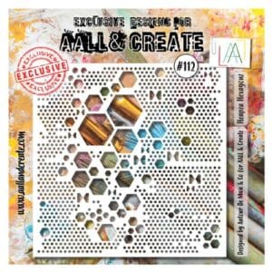 Aall & Create 6 x 6 Stencil - #105 Heapza Hexagon