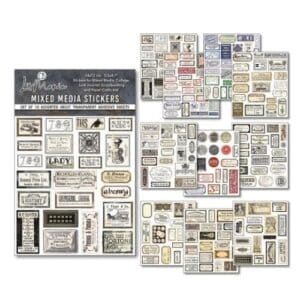 Ciao Bella Mixed Media Stickers – Vintage Scripts