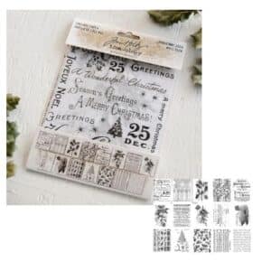 Tim Holtz Idea-Ology Collage Paper -Christmas Noel