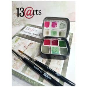 13 Arts Fantasy Land Watercolor Set - Mini Palette 6 Half Pans