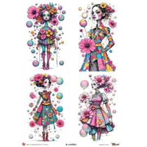 LUCKYfindings quartlets imagery Sheet - bubbalicious