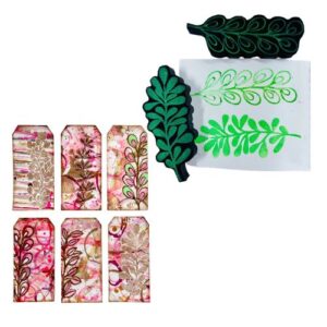 Art Foamies Susanne Randers for Fodder School | Fodder Foliage 1 | Foam Stamps - Set of 2
