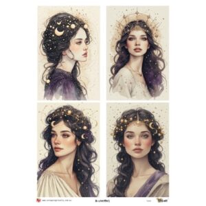 LUCKYfindings quartlets imagery Sheet - luna