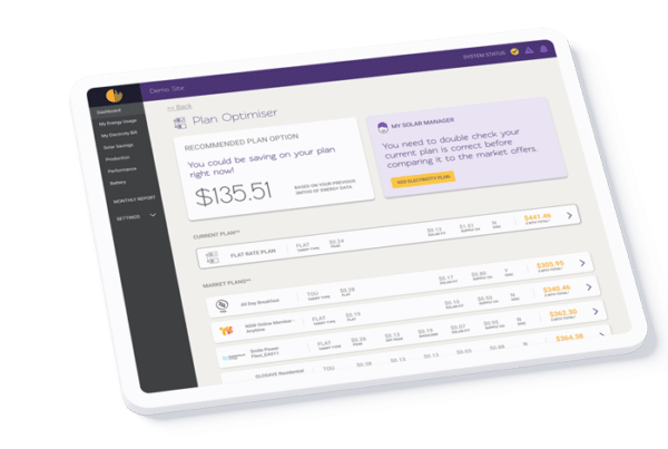 Solar Analytics Plan Optimiser