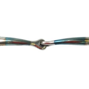 Blue Steel Curved Mouth Eggbutt Bit