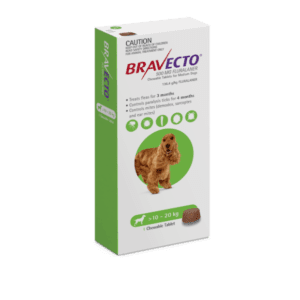 Bravecto Chew for Medium Dogs 10kg-20kg (Green)