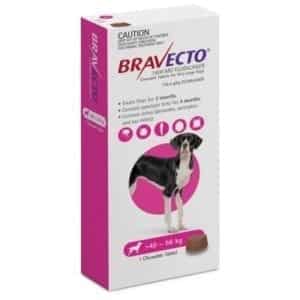 Bravecto Chew for XL Dogs 40kg-56kg (Pink)