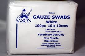 Non Sterile Gauze Swabs 10cmx10cmx100pk